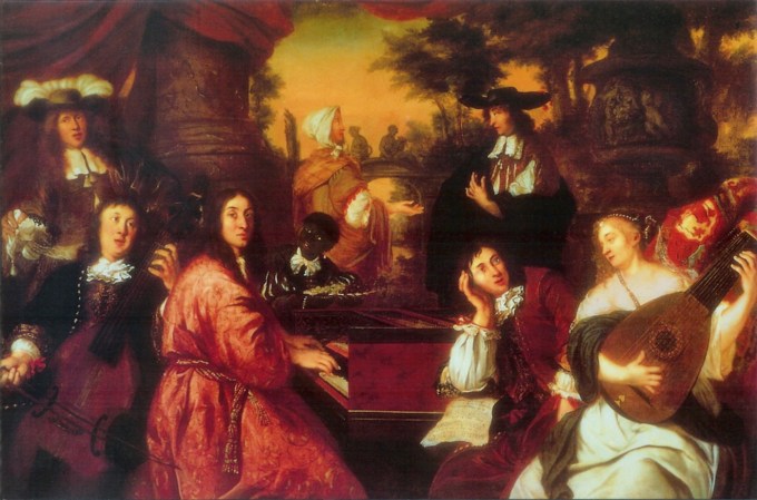 Buxtehude and Reincken painting Musical_Company_by_Johannes_Voorhout_(1674).jpg